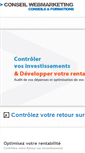Mobile Screenshot of conseil-webmarketing.net