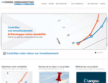 Tablet Screenshot of conseil-webmarketing.net